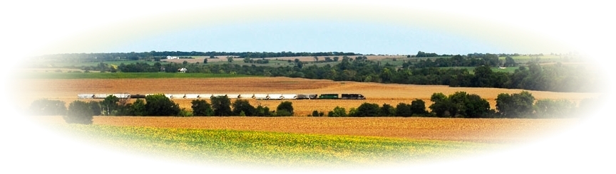 Train in Valley